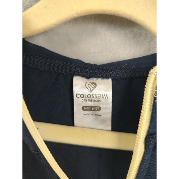 Colosseum Toddler 2T Navy Pitt Panthers Zip Up Hoodie Thumbholes - Picture 4 of 10